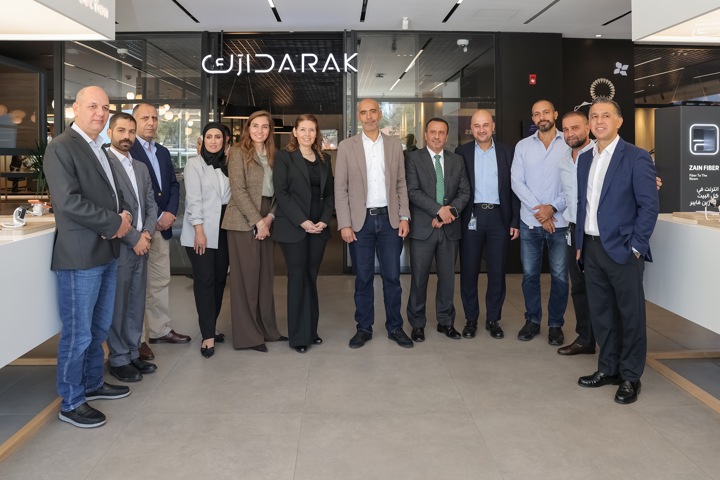 Zain Welcomes the Chairperson of the Telecommunications Regulatory Commission, Ms. Lara Al-Khateeb, and Members of the Board of Commissioners