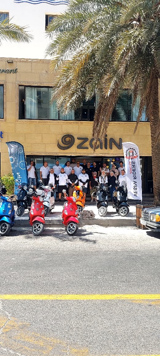 Zain Supports Vespa Owners’ Ride to Aqaba to Promote Tourism