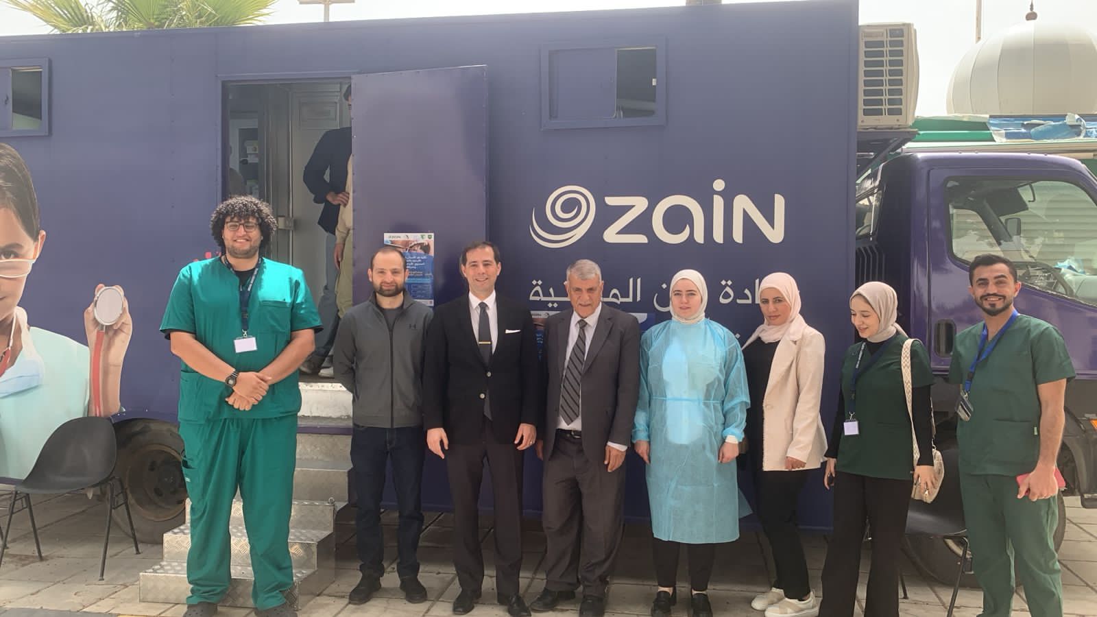 Zain and the University of Jordan Renew Partnership to Provide Healthcare Services through Zain Free Mobile Clinic 
